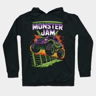 Monster Jam Grave Digger Kid Family Motorsports Hoodie